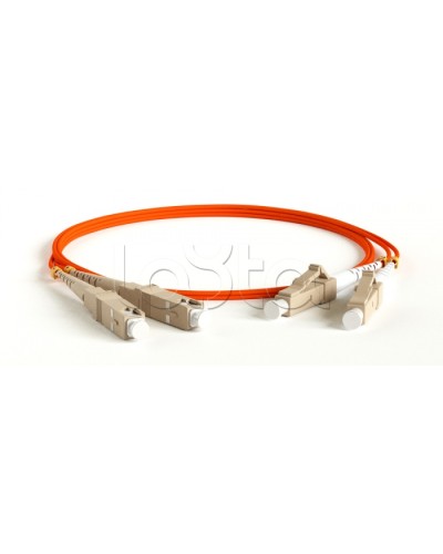 Патч-корд волоконно-оптический MM 62.5/125, LC-SC, duplex, LSZH, 1 м Hyperline FC-D2-62-LC/PR-SC/PR-H-1M-LSZH-OR (FC-62-LC-SC-PC-1M) в Хасавюрте Патч-корды оптические Pintop.ru