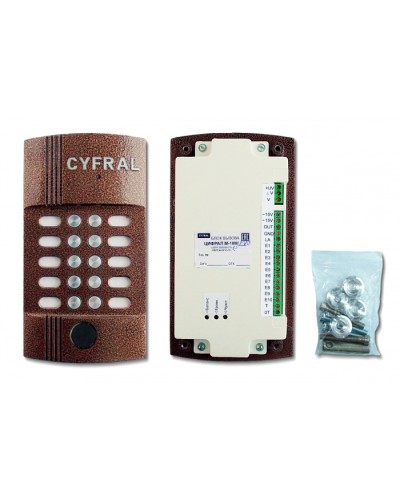 Блок вызова видеодомофона на 10 абонентов Цифрал M-10M/PVC в Хасавюрте Блоки вызова многоабонентные Pintop.ru