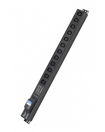 Блок распределения питания вертикальный для 19 шкафов DKC R5VIEC12CBOP в Хасавюрте Блоки розеток Pintop.ru