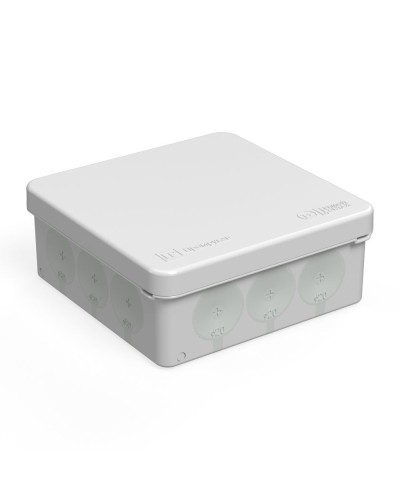 Коробка распред. 60-0303м двухкомп. безгалогенная (HF) 100х100х40 (8шт/уп) Промрукав (60-0303м) в Хасавюрте Распределительные коробки Pintop.ru