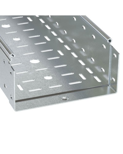 Лоток перфорированный 100х100 L 3000 толщ. 1,2 мм, цинк-ламельный DKC (3534112ZL) в Хасавюрте Кабельные лотки Pintop.ru