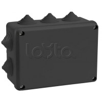 Коробка расп. КМ41242 150х110х70мм IP55 10 вв. черная IEK (UKO11-150-110-070-K02-55)