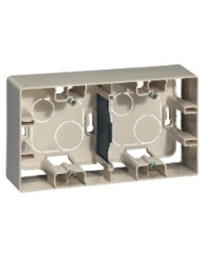 Коробка накладного монтажа 2 поста слоновая кость Etika Legrand 672540 в Хасавюрте Распределительные коробки Pintop.ru