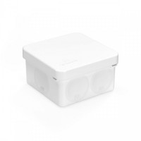 Коробка распред. для прям. монтажа двухкомп. безгал. (HF) белая 70х70х40 (150шт/кор) Промрукав (60-0200-9003)