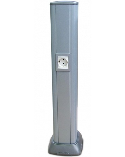 Колонна алюминевая 0,71 м, цвет темно-серебристый металлик DKC 09594 в Хасавюрте Аксессуары для стоек и шкафов Pintop.ru