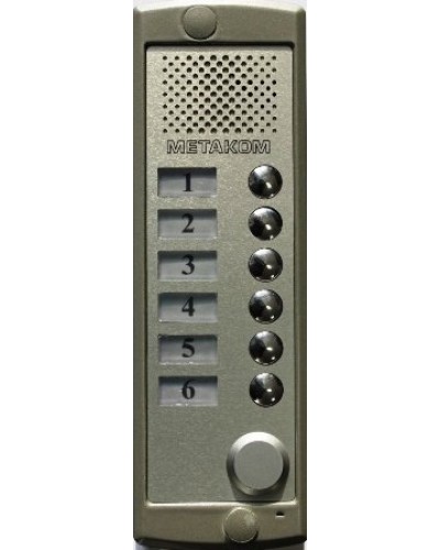 Блок вызова домофона Метаком MK6-K-RF в Хасавюрте Блоки вызова многоабонентные Pintop.ru