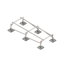 Опорная конструкция для установки оборудования TECHNORAPTOR STEELFOOT 1000х2500 КМ-профиль (KM-TR-STF-SSEI-1000-2500)