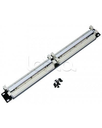 Кросс-панель парная 110 типа 19 1U Cabeus CP-100P-110TYPE в Хасавюрте Кроссовое оборудование тип 110 Pintop.ru