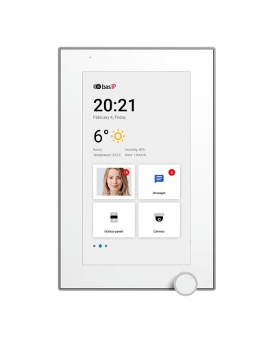 IP-видеодомофон BAS-IP AZ-07L WHITE в Хасавюрте Абонентские IP устройства Pintop.ru