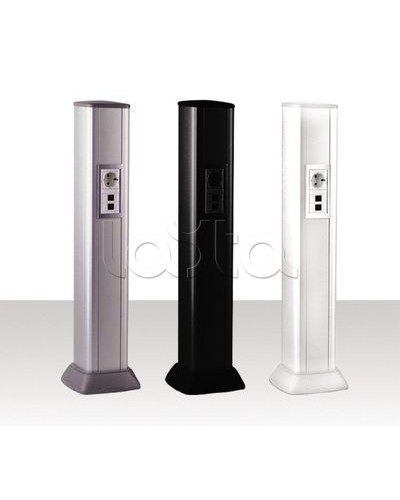 Колонна алюминевая 0,71 м, цвет черный DKC 09593 в Хасавюрте Аксессуары для стоек и шкафов Pintop.ru