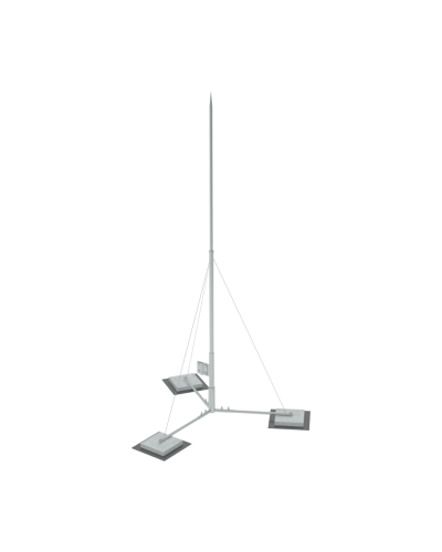 Вольностоящая молниеприемная мачта составная H4 м HD КМ-Профиль (VMR-H4 HD) в Хасавюрте Монтажные материалы Pintop.ru