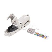 Адаптер проходной Hyperline (CA3-IDC-C6-SH-F-SL)