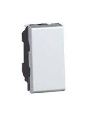 Переключатель на 2 направления Mosaic 1 модуль 10 AX алюминий Legrand 079201 в Хасавюрте Аксессуары для кабель-канала Pintop.ru