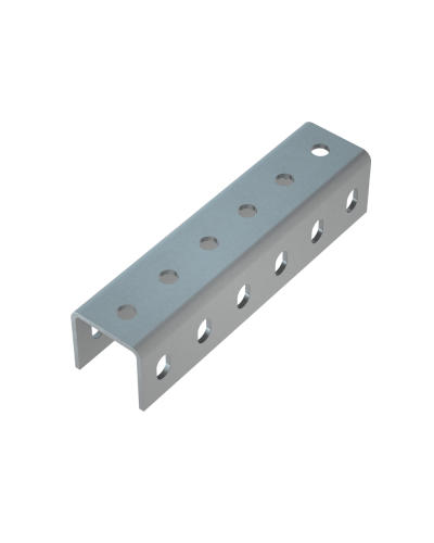 Соединитель усиленного швеллера 50х50х4,0 мм INOX304 КМ-Профиль (SLPU50-50 INOX304) в Хасавюрте Аксессуары для лотков Pintop.ru