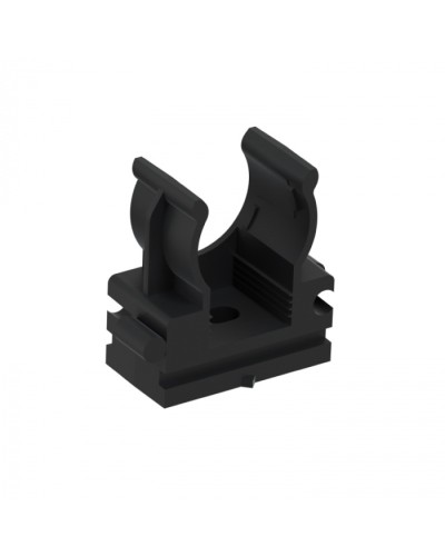 CFQ16 Держатель (клипса) для труб, для монтажного пистолета D16мм, цвет чёрный (10шт) Экопласт (41516-10BL) в Хасавюрте Держатели, клипсы, скобы Pintop.ru