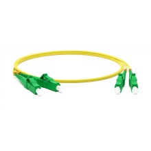 Патч-корд волоконно-оптический одномодовый SM 9/125 (OS2), LC/APC-LC/APC, duplex, LSZH, 5 м Hyperline FC-D2-9-LC/AR-LC/AR-H-5M-LSZH-YL