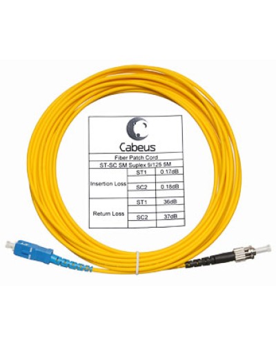 Шнур оптический simplex LC/APC-FC/UPC 9/125 sm 10м LSZH Cabeus FOP(s)-9-LC/APC-FC/UPC-10m в Хасавюрте Патч-корды оптические Pintop.ru