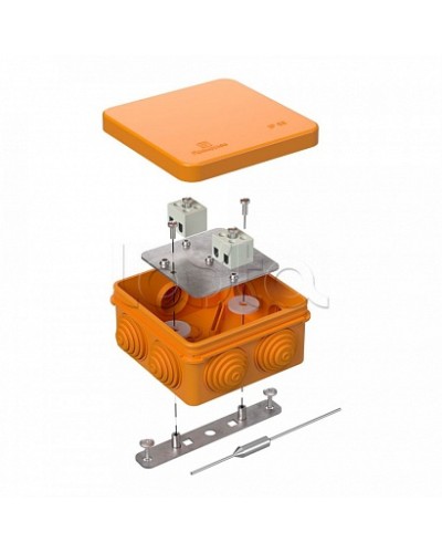 Коробка огнестойкая для о/п 40-0210-FR1.5-4-П Е15-Е120 с термопредохранителем 80х80х40 Промрукав в Хасавюрте Огнестойкие кабельные линии Pintop.ru