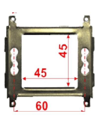 Суппорт металлический 45х45 для Mosaic LANMASTER LAN-MF45x45 в Хасавюрте Аксессуары для кабель-канала Pintop.ru