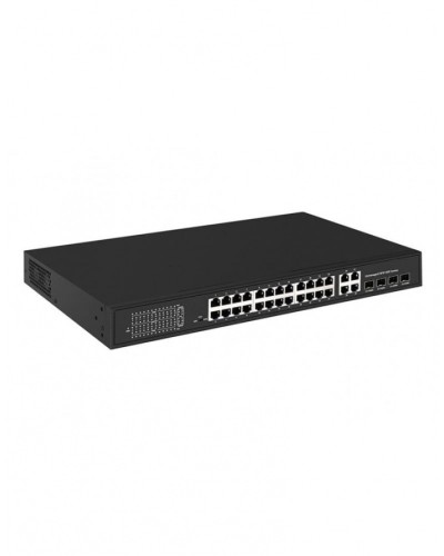 PoE коммутатор Fast Ethernet на 24 x RJ45 портов + 4 x GE Combo uplink порта NST NS-SW-24F4G-P в Хасавюрте Коммутаторы Pintop.ru