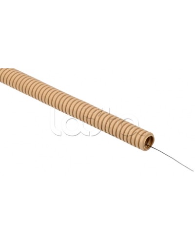 ELASTA Труба гофр. ПВХ d=20мм с зондом сосна (25м) IEK (ET-TG21-121-020-025-K34) в Хасавюрте Труба гофрированная Pintop.ru