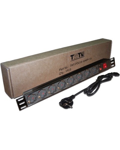 Блок розеток 19 1U TWT TWT-PDU19-10A8P-3.0 в Хасавюрте Блоки розеток Pintop.ru