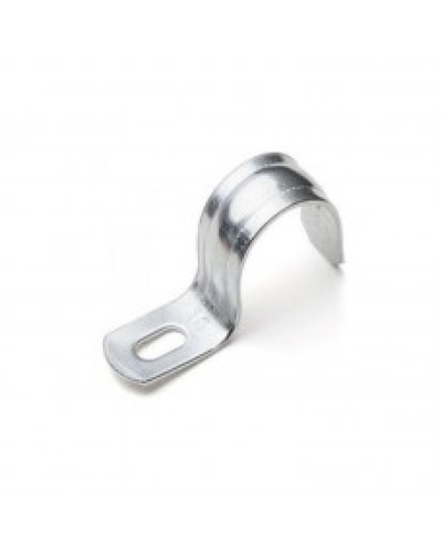 Скоба оцинк. с одним отверстием, для трубы D25мм (5шт) Экопласт 43725-5 в Хасавюрте Держатели, клипсы, скобы Pintop.ru
