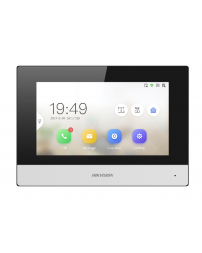 IP видеодомофон сенсорный с Wi-Fi Hikvision DS-KH6320-WTDE1 в Хасавюрте Абонентские IP устройства Pintop.ru