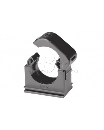 Держатель с крышкой DN 12 мм, полиамид, цвет чёрный DKC (PASW12N) в Хасавюрте Держатели, клипсы, скобы Pintop.ru