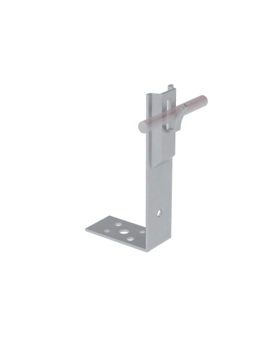 Угловой держатель зажимной для прутка Ø 5-8 мм H60 мм HD КМ-Профиль (UDZ-H60-D5-8 HD) в Хасавюрте Монтажные материалы Pintop.ru