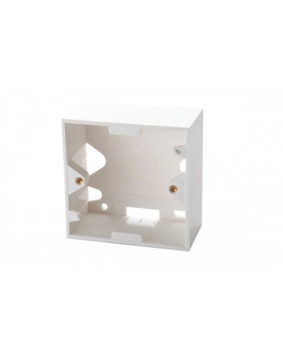 Настенная коробка для рамок серии 45, на 2 модуля 22,5х45,0 мм, белая EuroLan (12A-00-02WT) в Хасавюрте Розетки компьютерные и телефонные Pintop.ru