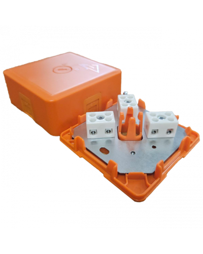 Коробка монтажная огнестойкая КМ-О (2к)-IP41-s-оранж Гефест в Хасавюрте Распределительные коробки Pintop.ru