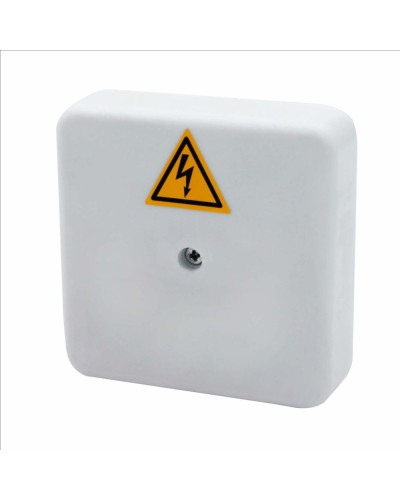 Коробка распределительная огнестойкая КРОПС-П0, IP41, габаритные размеры 75х75х20 мм, для кабелей сечением до 4 мм2, 3 клеммы КМ-Профиль (FRJB-KM-P0-4-03-КРОПС-IP41) в Хасавюрте Распределительные коробки Pintop.ru