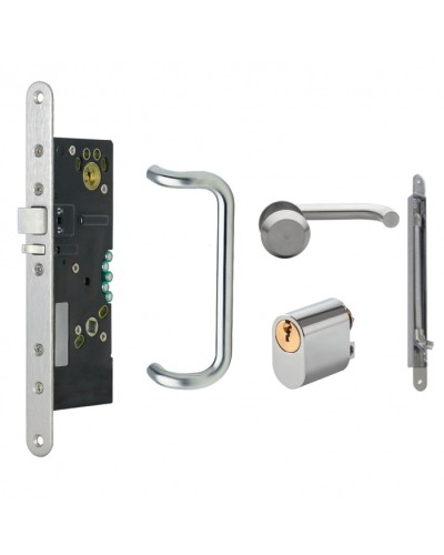 Готовый комплект для установки замка RusGuard Моторный замок RG-Lock 595 (KIT) (Комплект) в Хасавюрте Защелки Pintop.ru