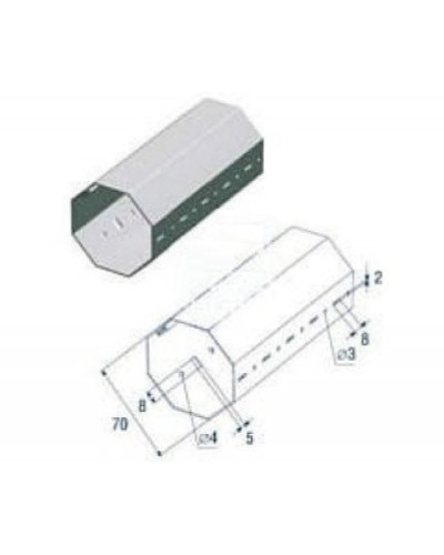 Выходной фланец G12000 Came 119RIG112 в Хасавюрте Запчасти для шлагбаумов и автоматики Pintop.ru