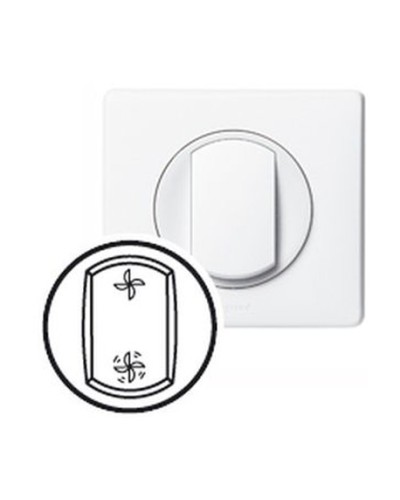 Клавиша Вентиляция белая CelianeLegrand 068061 в Хасавюрте Аксессуары для кабель-канала Pintop.ru