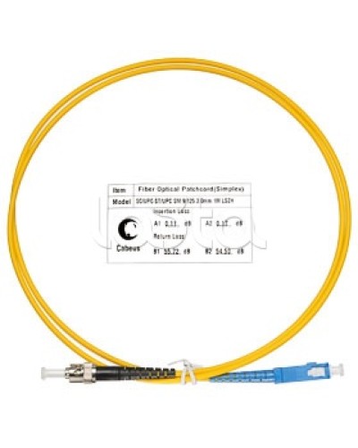 Патч-корд волоконно-оптический SM 9/125 simplex SC-ST LSZH (1 м) Cabeus FOP(s)-9-SC-ST-1m в Хасавюрте Патч-корды оптические Pintop.ru