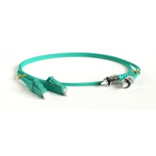 Патч-корд волоконно-оптический Hyperline FC-D2-503-LC/PR-ST/PR-H-1.5M-LSZH-AQ