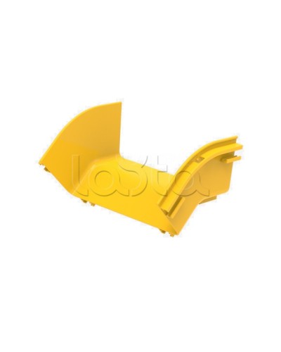 Угол 45° внешний (вниз) для оптического лотка Hyperline FBTR-120-ERS45 в Хасавюрте Аксессуары для лотков Pintop.ru