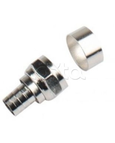 Штекер F-разъем под обжим (RG6U) LAZSO APFC12-RG6U(100) в Хасавюрте Коннекторы Pintop.ru