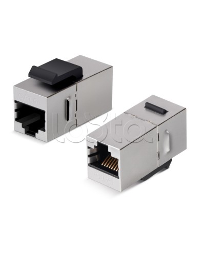 Адаптер проходной Cabeus CA-KJ-8p8c-C5e-SH в Хасавюрте Проходные адаптеры RJ-45 и разветвители Pintop.ru