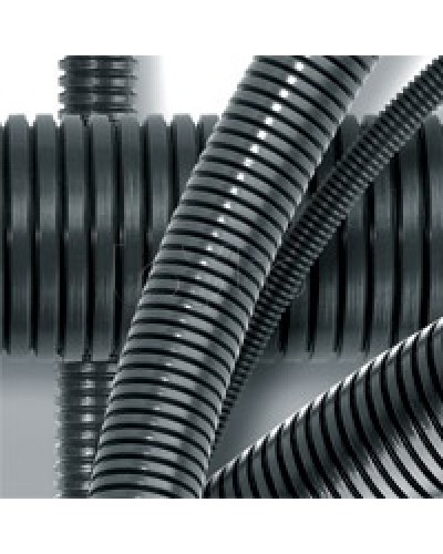 Труба гофрированная DN17мм, ПВ-2, д. вн. 16,8 мм, д. нар. 21,2 мм, полиамид 6 DKC (PA601721F2) в Хасавюрте Труба гофрированная Pintop.ru