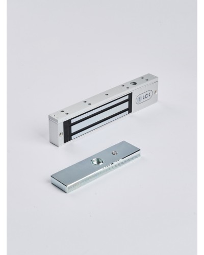 R-Lock RL-EM180-L0S - Электромагнитный замкок, 180кг, DC12/24B, цвет серебристый сатинированный алюминий RAL 7047 в Хасавюрте Электромагнитные замки Pintop.ru