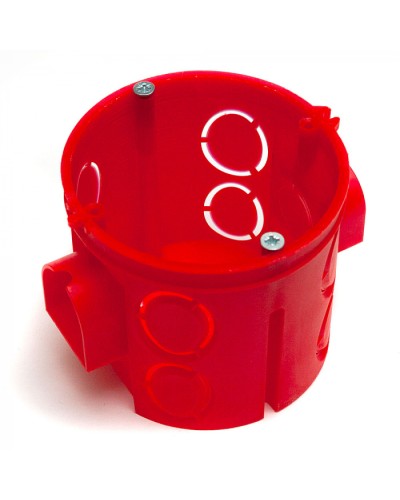 Коробка установочная углубленная 80-0510См (HF) 68х62 с саморезами (8шт/уп) Промрукав (80-0510См) в Хасавюрте Распределительные коробки Pintop.ru