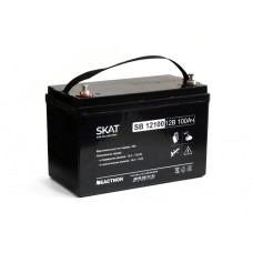 Бастион SKAT SB 12100 АКБ свинцово-кислотная тип AGM 12V 100Ач Iзар.30А, клеммы под болт М6