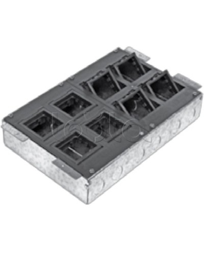 Люк в пол на 8 модулей с суппортом и коробкой Экопласт 70083 в Хасавюрте Системы лючков и колонн Pintop.ru