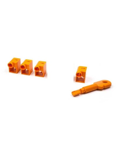 Комплект заглушек порта RJ-45 (6 шт.) + ключ, оранжевый LANMASTER (LAN-SEC45-PL-SET-OR) в Хасавюрте Коммутационные изделия Pintop.ru