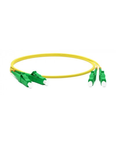 Патч-корд волоконно-оптический одномодовый SM 9/125 (OS2), LC/APC-LC/APC, duplex, LSZH, 5 м Hyperline FC-D2-9-LC/AR-LC/AR-H-5M-LSZH-YL в Хасавюрте Патч-корды оптические Pintop.ru