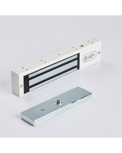 R-Lock RL-EM180-00W - Электромагнитный замкок, 180кг, DC12/24B, цвет белый, RAL9016(белый) в Хасавюрте Электромагнитные замки Pintop.ru