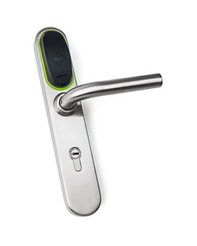 Замок электромеханический для двери IronLogic Eurolock EHT net (серебро) dd = 92 мм в Хасавюрте Электромеханические замки Pintop.ru